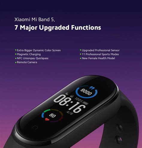 mi band 5 nfc features|mi band 5 sport tracking.